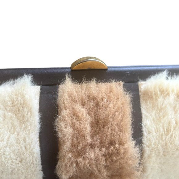 Vintage Lee Roye Genuine Kangaroo Fur Handbag Purse Australia - Picture 4 of 9